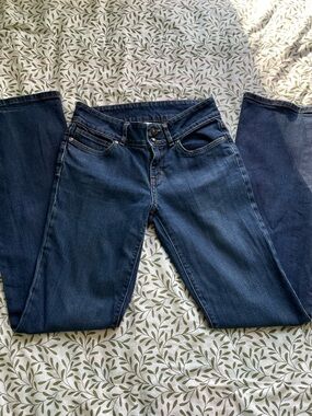 Dark Blue Women's Straight-Leg Jeans